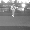 Man walking past Wesley Methodist Church car park