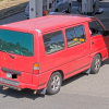 Red van sought by Police, rear view