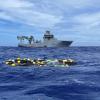 3.2 tonnes of cocaine was recovered from the Pacific Ocean under Operation Hydros. Photo / NZDF
