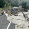 Washout north of Tokomaru Bay