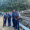 Police staff on State Highway 2 – pictured left to right is: Julie, Ang, Andy, Jo 