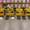 The methamphetamine was found concealed within four wheat thresher machines.