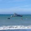 Kayaker returns to shore with assistance from Police launch Lady Elizabeth IV and RHIB