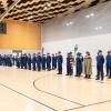 A recruit wing at the arena in Porirua for a graduation.
