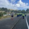 Gang funeral procession - Porirua