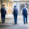 Police walking street