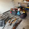 Some of the stolen property and firearms seized by Police. 