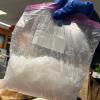 One of six bags of methamphetamine located at Onekawa address