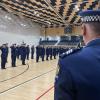 On parade