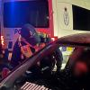 An officer speaks to a driver during a Police operation in Lower Hutt. 