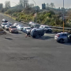 Crash scene at intersection of Pukete and Wairere Drive