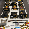Operation Embargo - Comanchero patches, firearms and cash recovered by Police