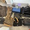 Some of the stolen bags recovered after search warrants