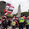 The hikoi arrives at Parliament