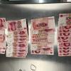 Money seized as a result of the three arrests. 
