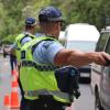 Police checkpoint in Pelorus, Friday 29 November