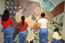 Tracy rallied artists, students and even staff to brighten the Counties Manukau cells.