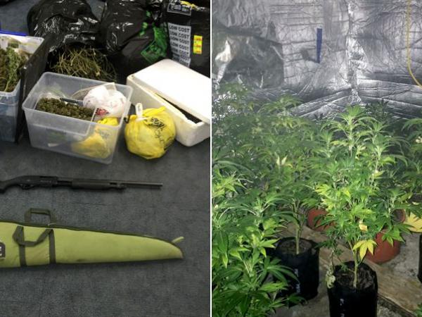 Some of the haul from the warrants the team helped execute.