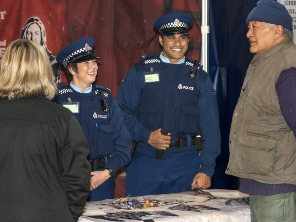 Ap was in his element meeting Police Recruits and members of the public at events marking the 50th anniversary of the AOS in 2014.
