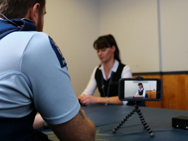 A scene from training for the Palmerston North pilot.