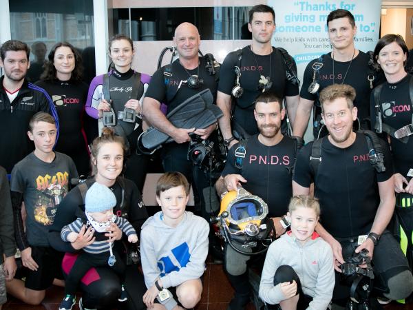 dive and friends