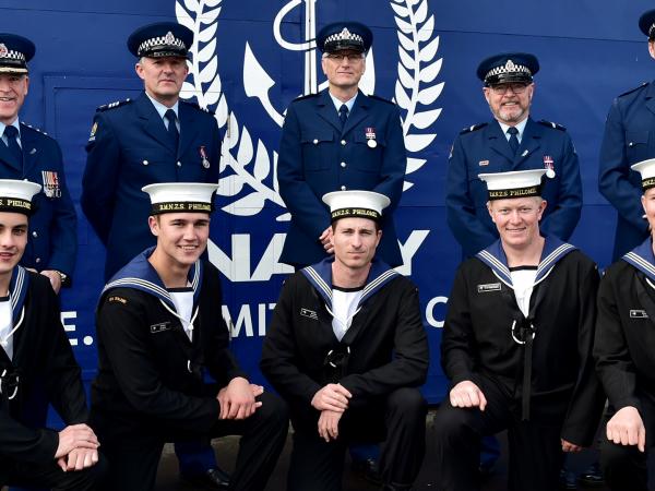 Police at Devonport graduation