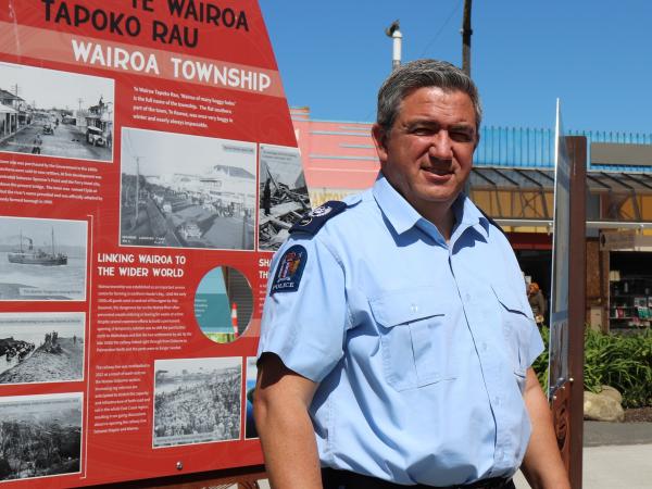 Wairoa's new Area Response Manager, Senior Sergeant Maui Aben