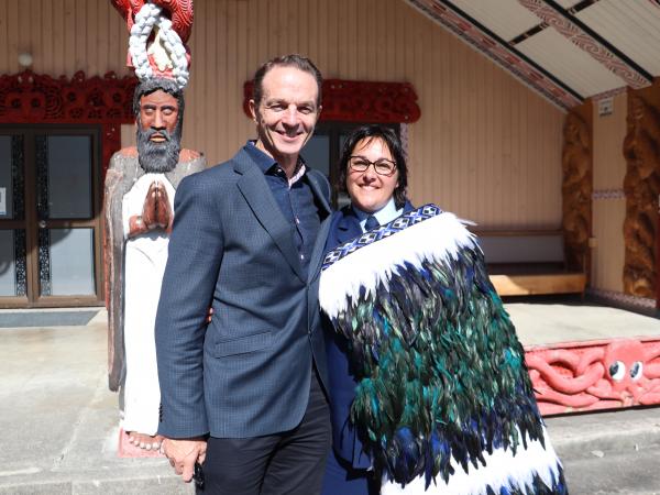 Inspector Tracey Wharehoka and Dr Stephen Darroch.  