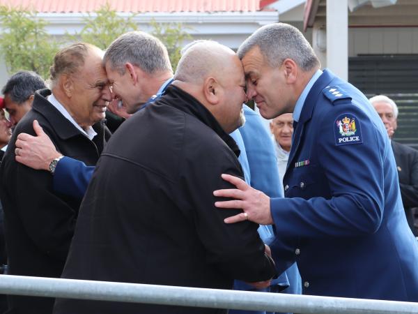 District Leaders hongi