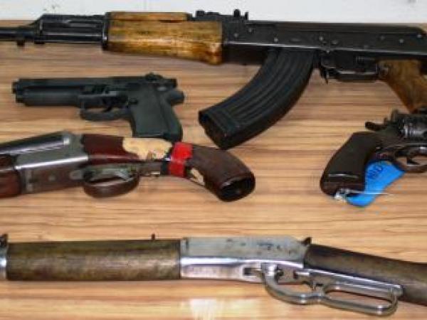 A selection of firearms recovered in the Waikato