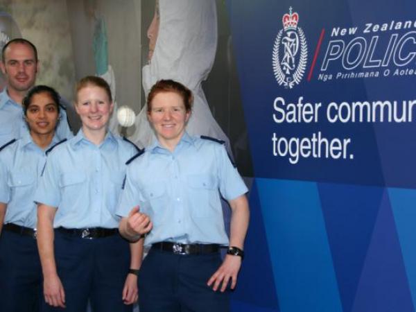 Pictured from left: Constable David Payne, Constable Shazmeen Khan, Constable Rhia Williams and Constable Katie Perkins 