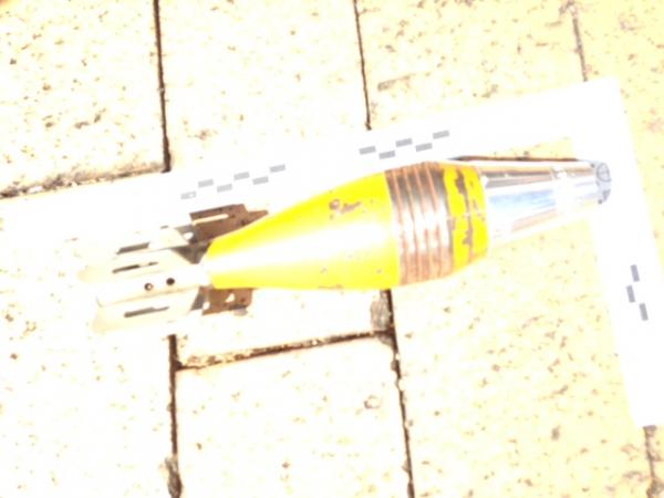 Mortar brought into Henderson Police Station