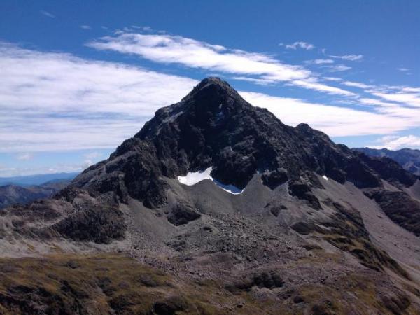 The area around Mt Travers where searchers are looking for Christian PREHN