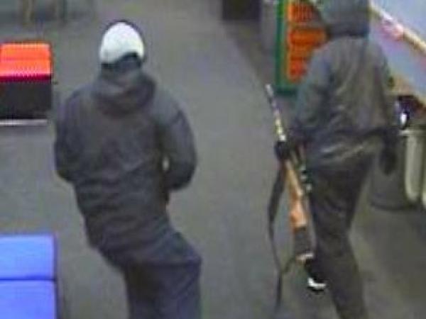 Fleeing: The offenders leaving the store