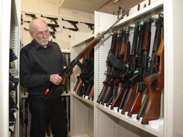 Police estimate more than 950 firearms are stolen a year, and in more than half of all instances, more than one firearm is taken.