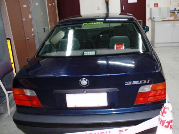 The car after it was recovered by Police
