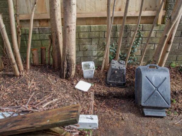 This plastic container caught officers' eye