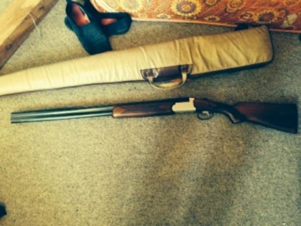 A shotgun recovered during hte Dinsdale search