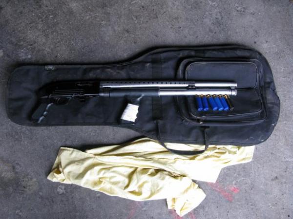 Gun recovered by Waitemata Police during a search warrant 
