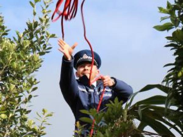 Constable Todd Balogh is ready to climb to new heights with New Zealand Police.