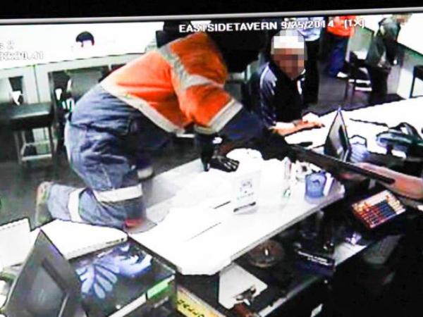 Photograph of offender from CCTV footage at Eastside TAB
