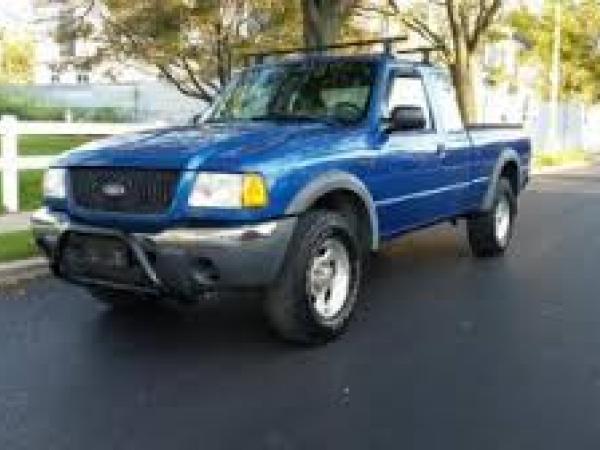 A blue 2006 Ford Range ute similar to the stolen one.