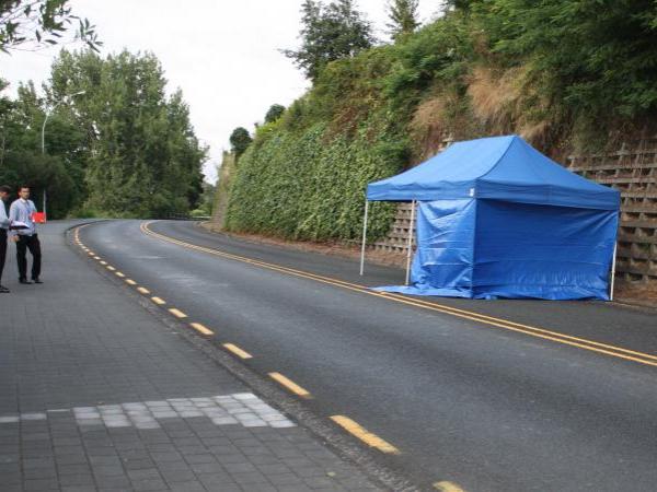 The scene of this morning's unexplained sudden death in Hamilton