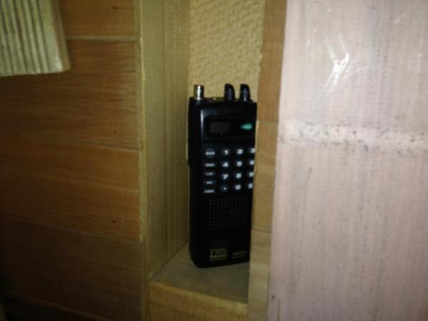 A scanner found in a concealed compartment in the Matamata home