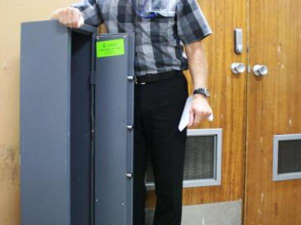 This safe withstood the attentions of some would-be gun thieves