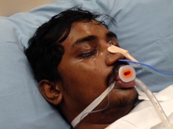 Police urgently need the public's help to identify this man, rescued near Eastbourne on Monday.