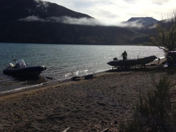 NZ Police divers and NZ Navy prepare to launch