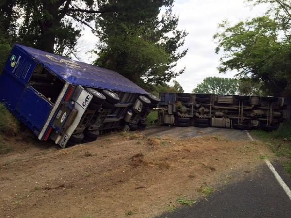 The scene of this morning's crash