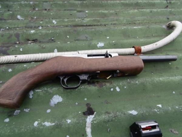 The gun found at the scene