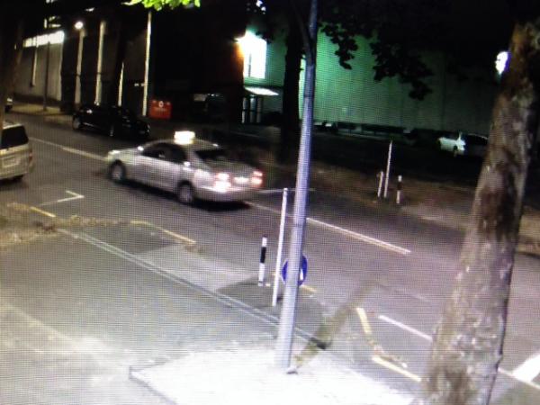 CCTV image of the taxi in Greys Ave